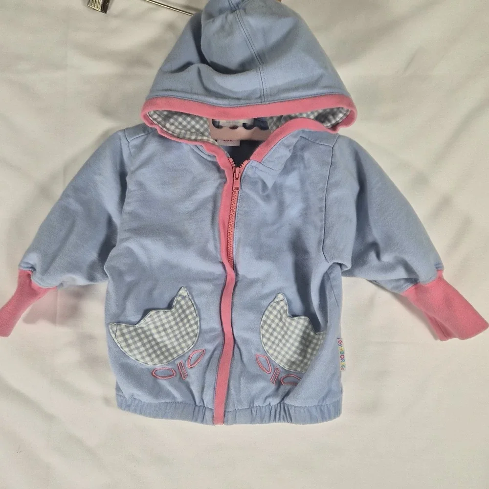 Vintage Gymboree Baby Girl 3 Piece Outfit Set 12 18M Gingham Jacket Top Pants